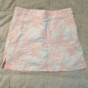 Lady Hagen White and Orange Golf Skort Size 2